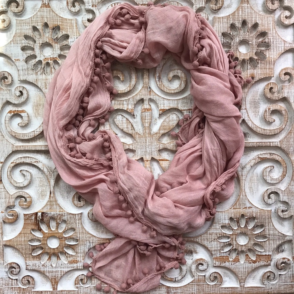 Pink scarf